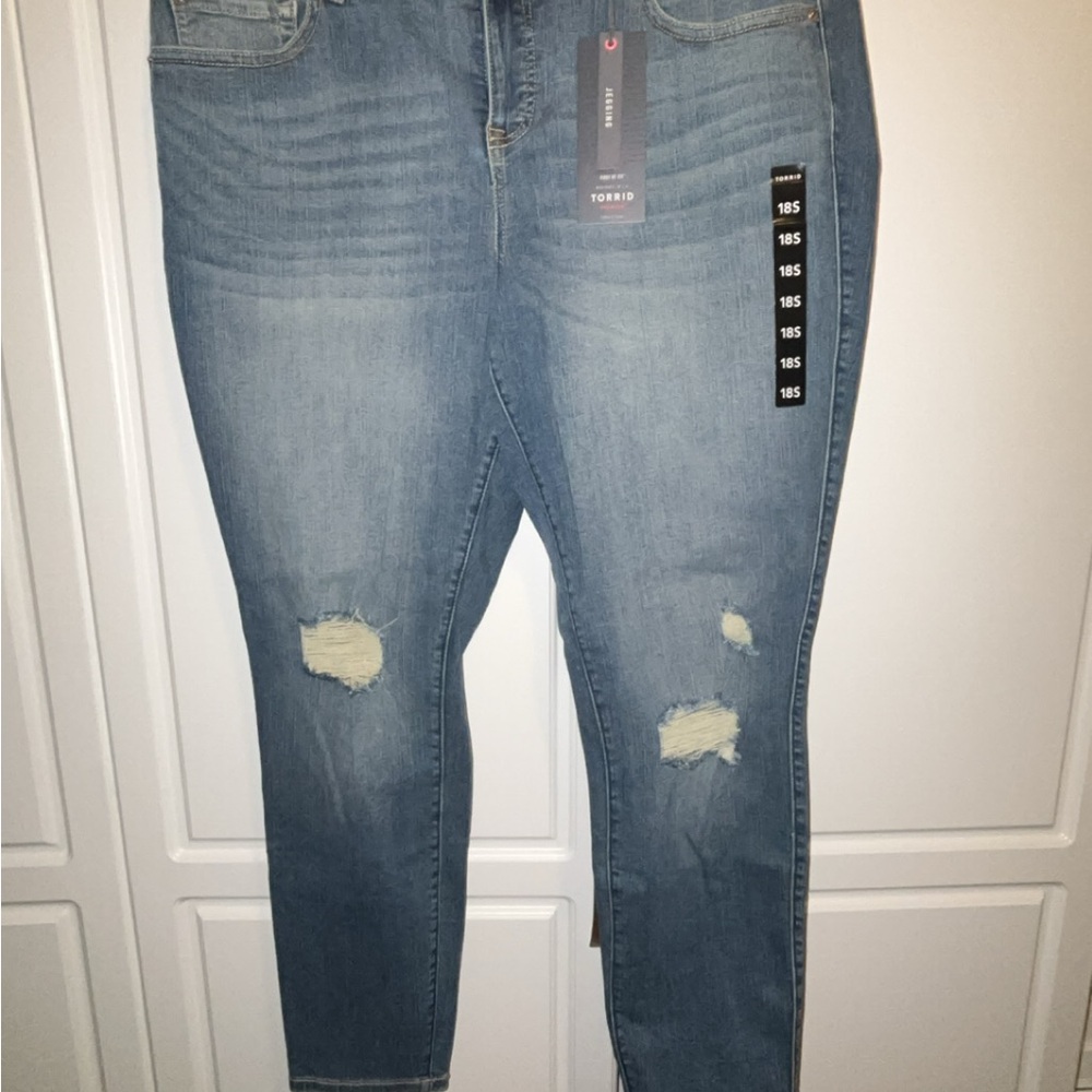 Torrid Women's Blue Distressed Jeans